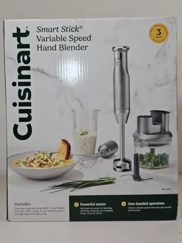 Cuisinart Smart Stick Variable Speed Hand Blender Food Processor HB-400pc Sealed