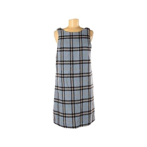 Parker Ayla Knit Dress Plaid Red Blue Size Medium | eBay