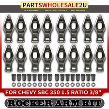 4340 Steel Roller Tip Sportsman Rocker Arm Set for Chevy SBC 350 1.5 Ratio3/8"