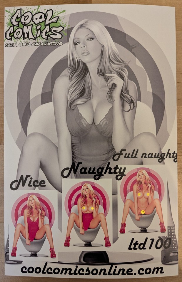 Cool Comics (Bullseye) Variant Full Naughty (Nude) Virgin LTD High