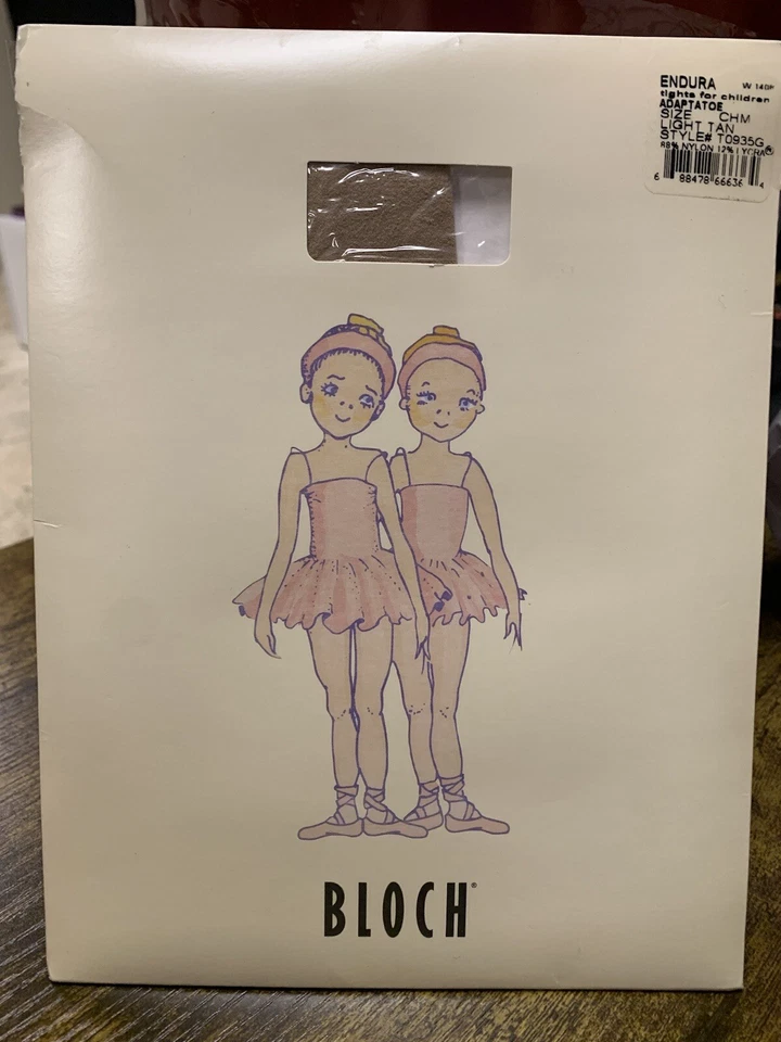 Medias de baile para niños Bloch Medium Endura W1408 Adaptatoe estilo bronceado claro # T0935G Foto 2 de 4
