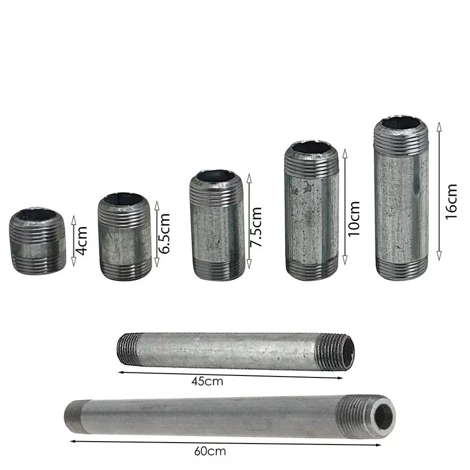 Galvanized Malleable Iron threaded pipe  3/4" carbon steel pipe tube T Connector - Image 2 of 4