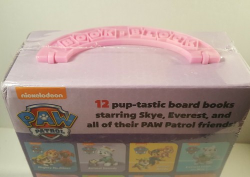 Nickelodeon Paw Patrol 12 Mini Board Books in Carrying Case - NEW - Picture 2 of 8
