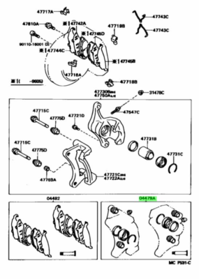 専用2 TOYOTA SUPRA 80 CYLINDER KIT DISC BRAKE FRONT REAR SET Genuine JDM