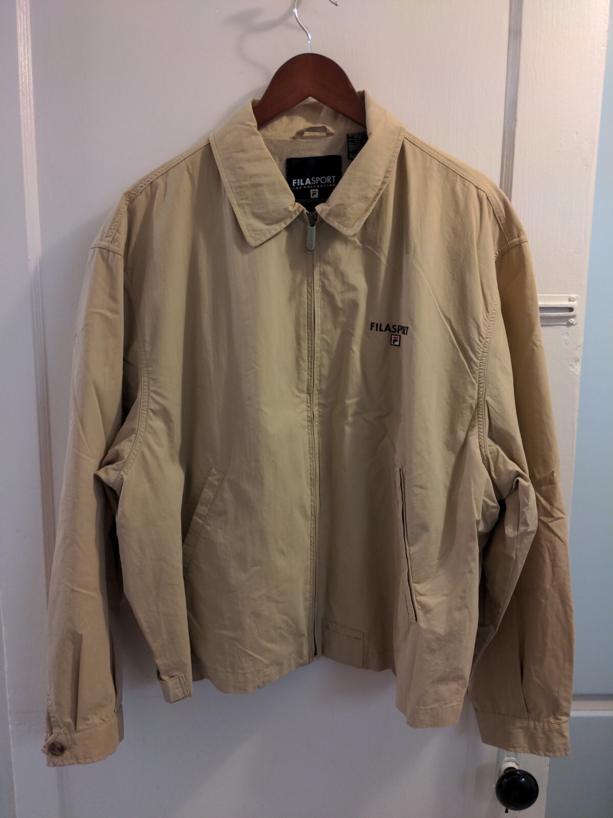 FILA SPORT Giacca a vento classica marrone chiaro uomo XL