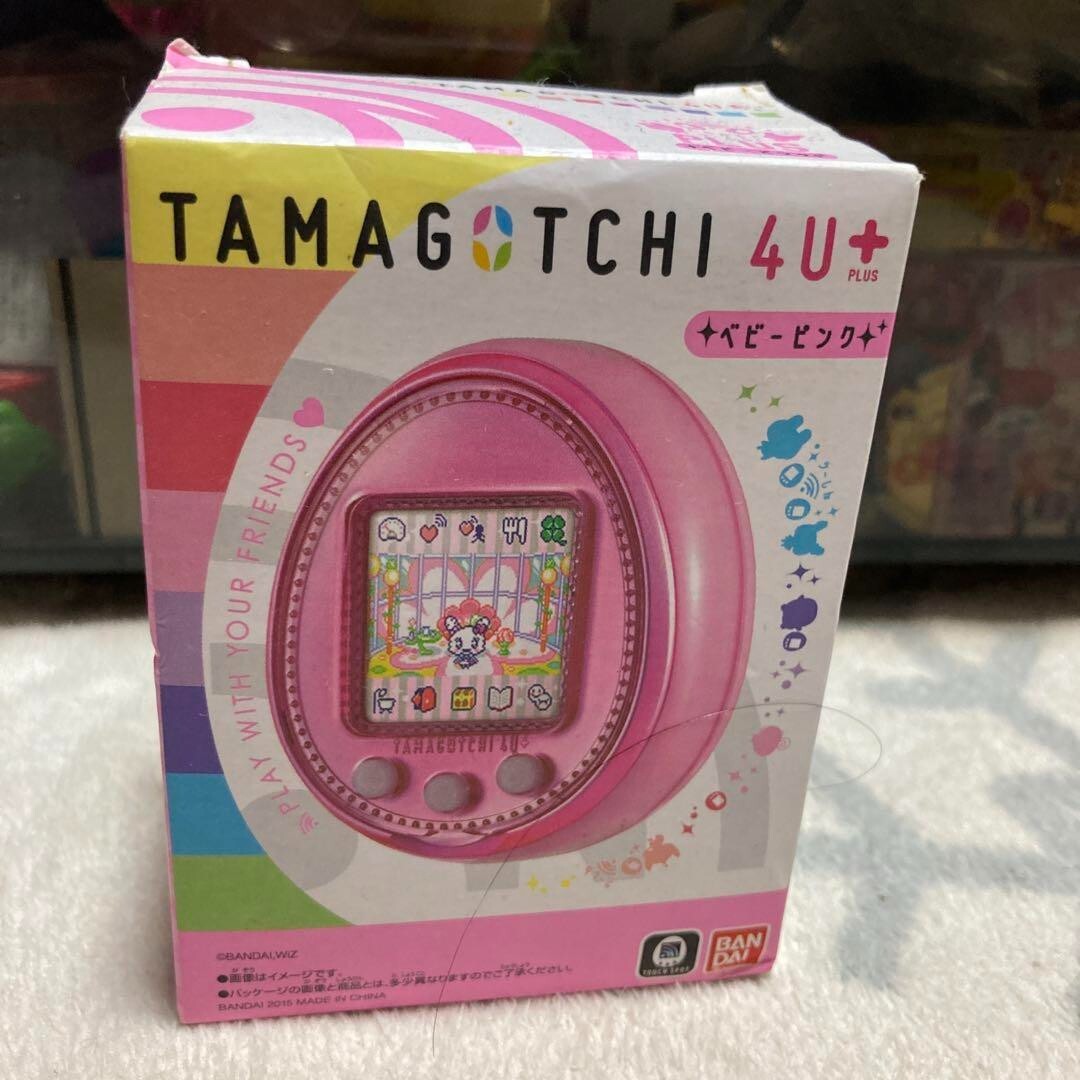Tamagotchi 4U Baby Pink Bandai Japan TMGC Retro Game Collector Anime USED