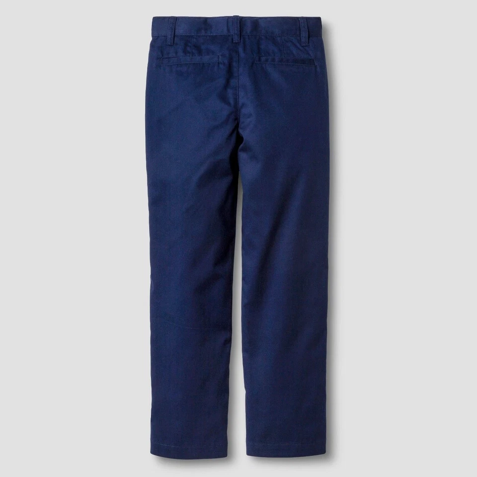 Pantalones de uniforme azul marino Cat & Jack reforzados con rodilla delantera plana para niños 16 Foto 2 de 4