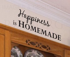 Wall Decal Quote Sticker Vinyl Art Removable Happiness is Homemade Kitchen KI06