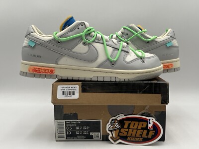DS New Nike Dunk Low Off White  Lot  26 2021 Size 8.5 Authentic Virgil Abloh