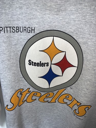Vintage Pittsburgh Steelers Sweatshirt Crewneck Size XXL 1992 White - Picture 4 of 5