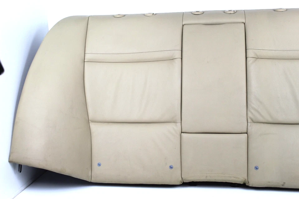BMW 328i xDrive E90 2009-2011 asiento trasero banco cojín superior beige OEM Foto 2 de 4