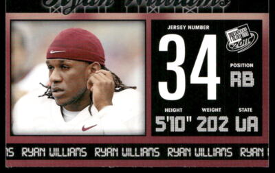 2011 Press Pass Ryan Williams 26 Virginia Tech Hokies