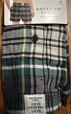 NWT Mens XS, S,M, 2XL American Eagle flannel plaid pocket boxer short underwear