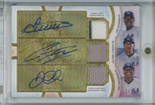 2018 Topps Triple Threads Luis Severino Gleyber Torres Didi Auto 12/36 Yankees