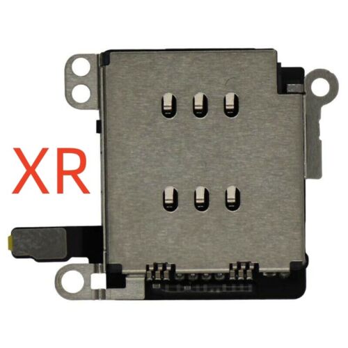 Bandeja de doble ranura para tarjeta SIM duradera con lector cable flexible para iPhone XR - Imagen 1 de 5