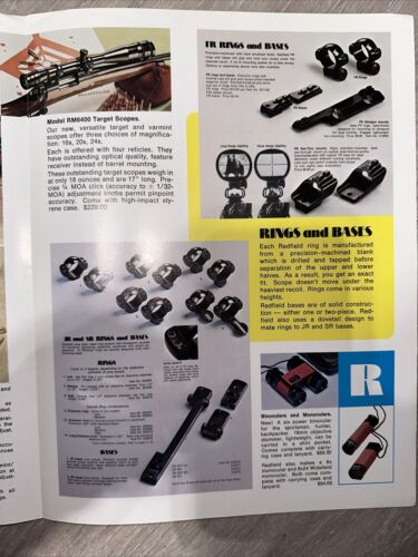 1974 Redfield Scope PRINT AD Old Advertising Catalog Flyer Pamphlet - Picture 3 of 4