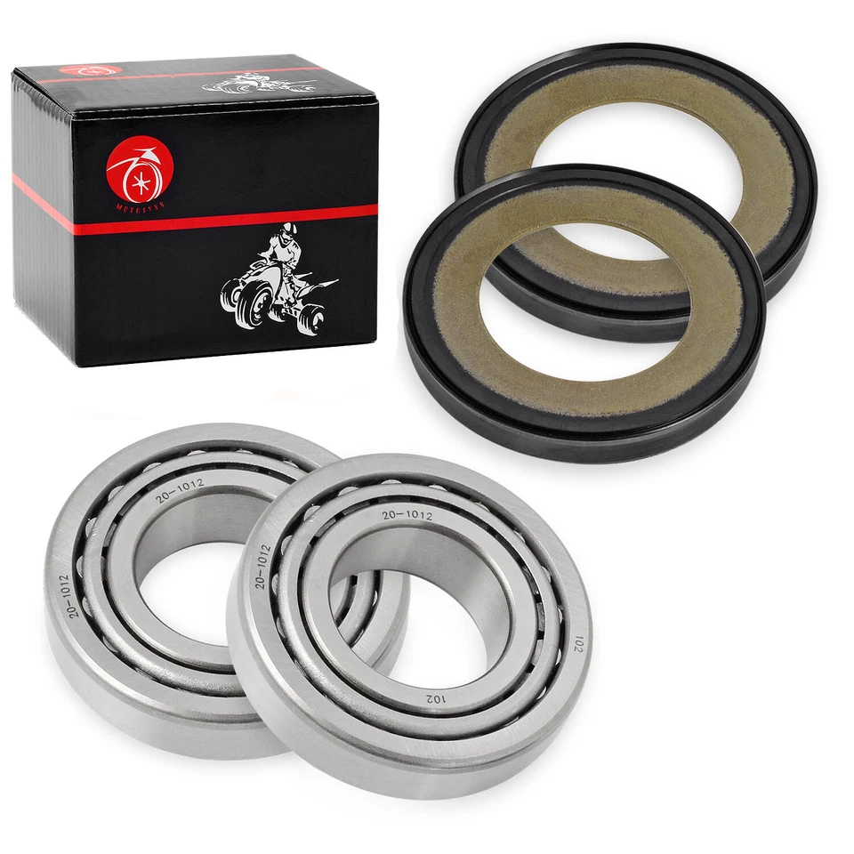 Kit de rodamientos y sellos de cabeza de dirección poste de cuello para Sportster 1200 1988-2016 NUEVO Foto 4 de 4