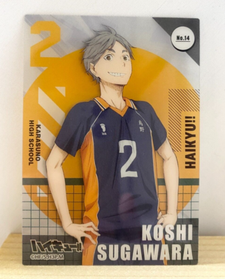 Haikyuu!! Haikyu!! Sugawara Koushi Karasuno Clear Card TCG No.14