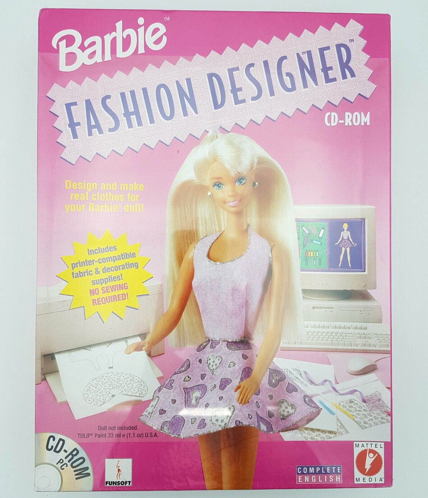 Barbie: Fashion Designer - Big Box Boxed - VERY RARE - PC - NEW & SEALED