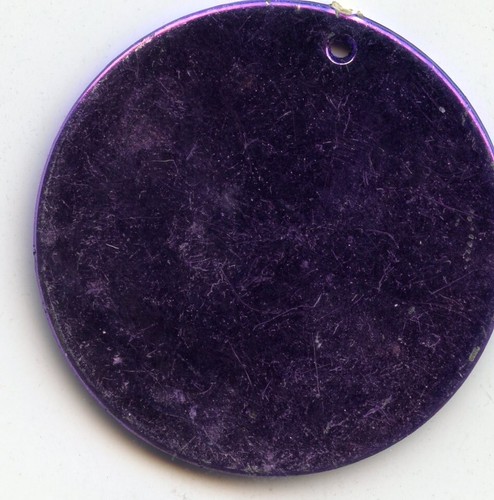 Mardi Gras Doubloon: Happy Mardi Gras Plastic Purple - Picture 2 of 2