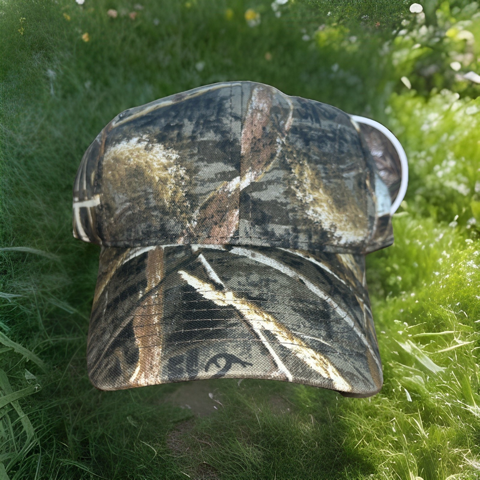 REALTREE MAX-5 Hat Cap Green Brown Adjustable Camo Hunting Mens NEW