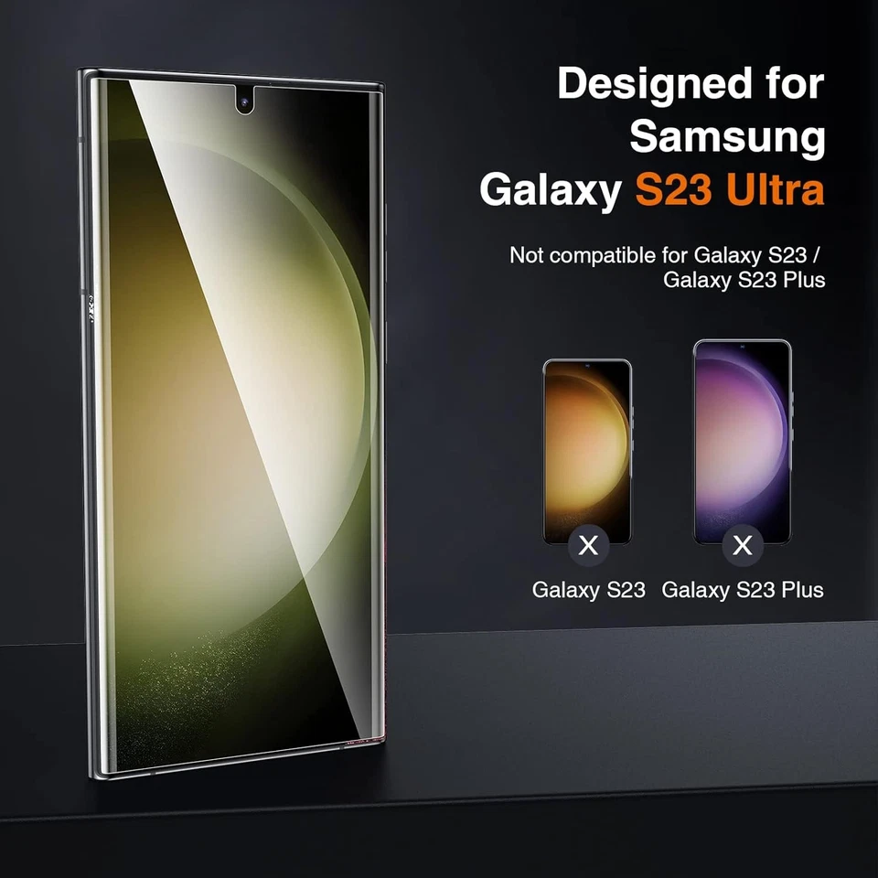 LK 2 Pack for Samsung Galaxy S23 Ultra 6.8-inch, Transparent  - Image 2 of 4