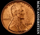 1945 Lincoln Wheat Cent - Red Choice Gem Brilliant Unc  No Reserve  #K3185