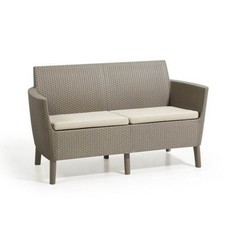 Set Salotto da esterno SALEMO K253221K587KK Lounge Cappuccino 2 Poltrone 