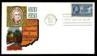 Mayfairstamps US 1950 Indiana 150th anniversary of statehood first day cover aaz