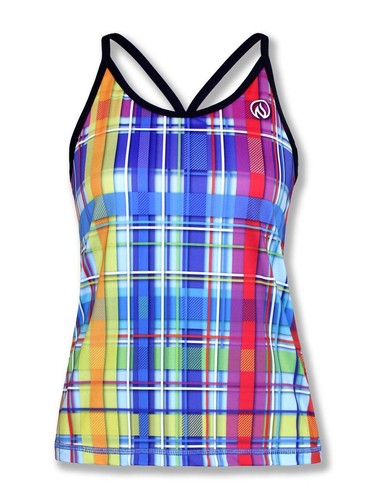 INKnBURN Damen Regenbogen kariertes Camisole (X-Small) - Bild 7 von 7