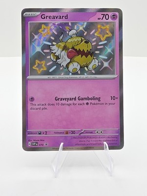 Pokémon Greavard SVP070 Black Star Promos Paldean Fates Baby Shiny Mint