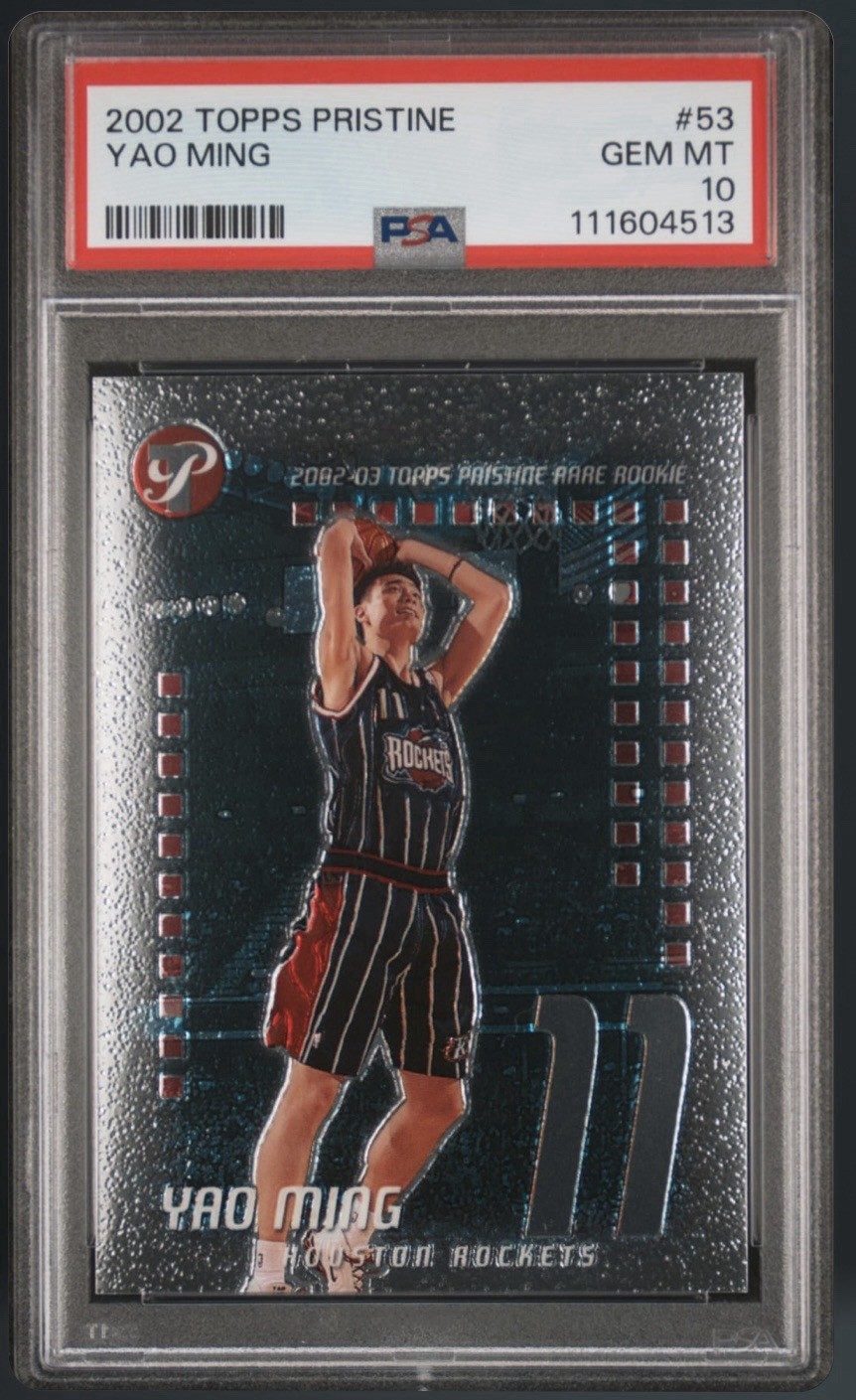 Topps 2002 Topps Pristine Yao Ming #53 Rare Rookie RC PSA 10