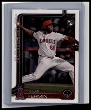 2025 Topps Update Series Jose Fermin Rookie Angels Ships Free