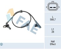 FAE ABS Sensor Raddrehzahl Hinten Links FüR Nissan Micra IV Note K13 K13 E12
