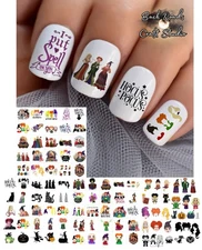 Halloween Hocus Pocus Waterslide Nail Decals Set of 100 Instructions & Bonus