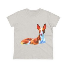 Ibizan Hound Women's Midweight Cotton Tee
