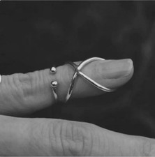 Top Finger Arthritis splint Ring, Both joint Adjustable Handmade Ring All Size