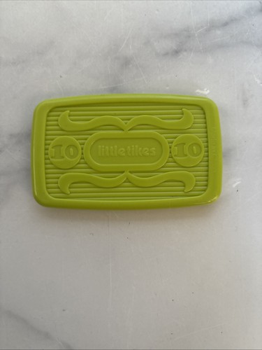 Little Tikes Cash Register Money Replacement Green Plastic $10 bill