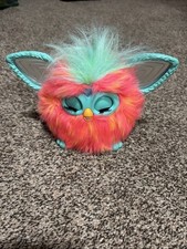 Hasbro Furby Interactive Talking Plush Toy Coral Tie-Dye Electronic Pet Works