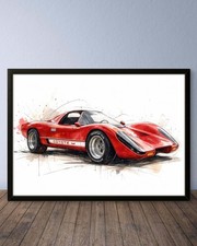 HARDCASTLE & McCORMICK Movie Car Cult TV Series Show Car Art Print Wall Art