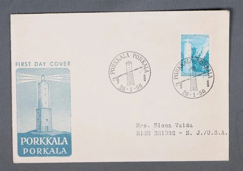 MayfairStamps Finland FDC 1956 Pakkala Lighthouse First Day Cover aaw_86365