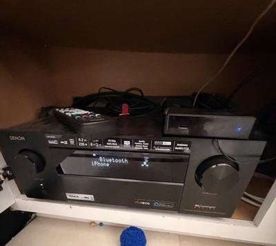 Denon AVR-X4500H 9.2 Ch AV Receiver Dolby Atmos DTS:X Bluetooth. No mic included