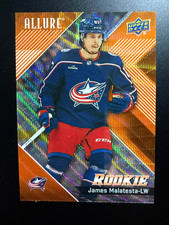 2024-25 Allure Hockey James Malatesta Rookie RC Orange Slice #122 Columbus