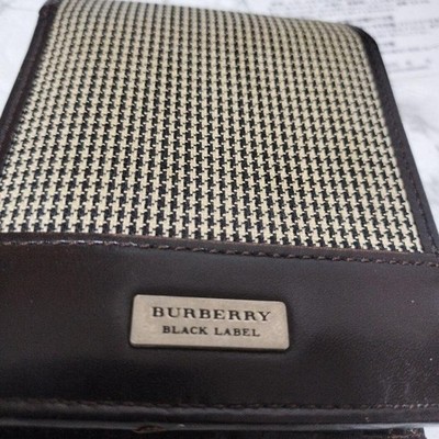 Burberry Black Label Bifold Wallet With Pass Case Men Wallet Purse