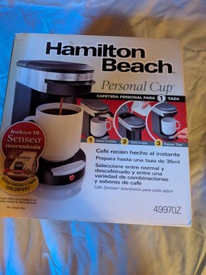 Hamilton Beach Personal One Cup Pod Brewer (Black) 49970 New In Box