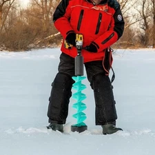 Ice Fishing Auger Ice Drill Auger for Fast Ice Drilling with Spiral Blade