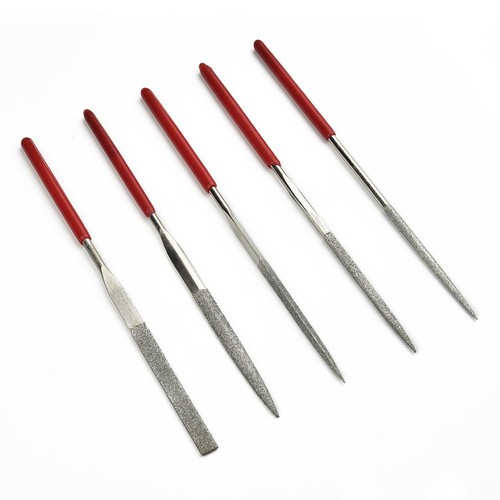 5x Diamond Coated Needle Smooth File Set Metal Working Craft Tool 14*0.3cm - Picture 11 of 13