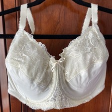 Amoena Womens Lilly Underwire Mastectomy Bra Cream 40D Off-white Lace 43911