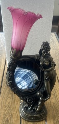 Art Nuevo Table Lamp W/Mirror