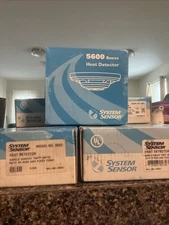 System Sensor Heat Detector 5600 Series MODEl 5601 P new in box “ LOT Of 7 “